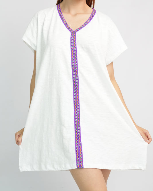 Andean Style Mini Kaftan-Beach dress